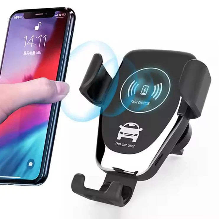 Auto Clamping Car Charger  شاحن سيارة لاسلكي بقفل تلقائي