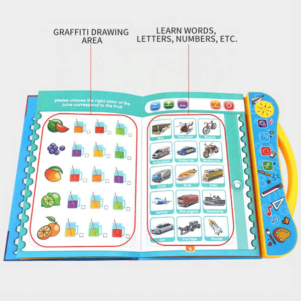 Interactive Study Learning Book كتاب التعلم التفاعلي للأطفال My Store